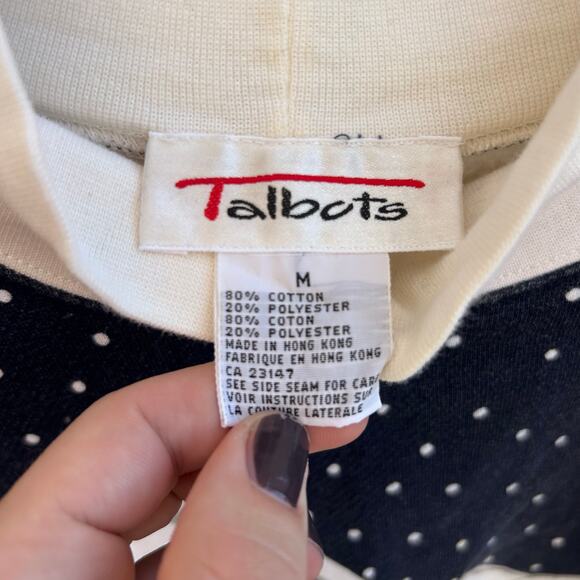 Vintage Talbots Ski Village 3D Sweatshirt Apres Ski Vibe Medium - Picture 3 of 6